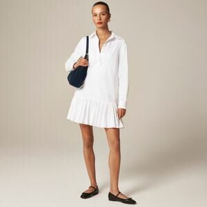J. Crew Amelia long-sleeve shirt-dress in cotton poplin - Size XL